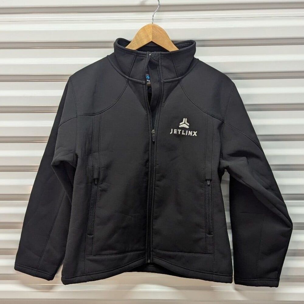 Sherpa Lined Soft Shell Jacket Black Full Zip Outdoor Hiking NWT Tri-Mountain M